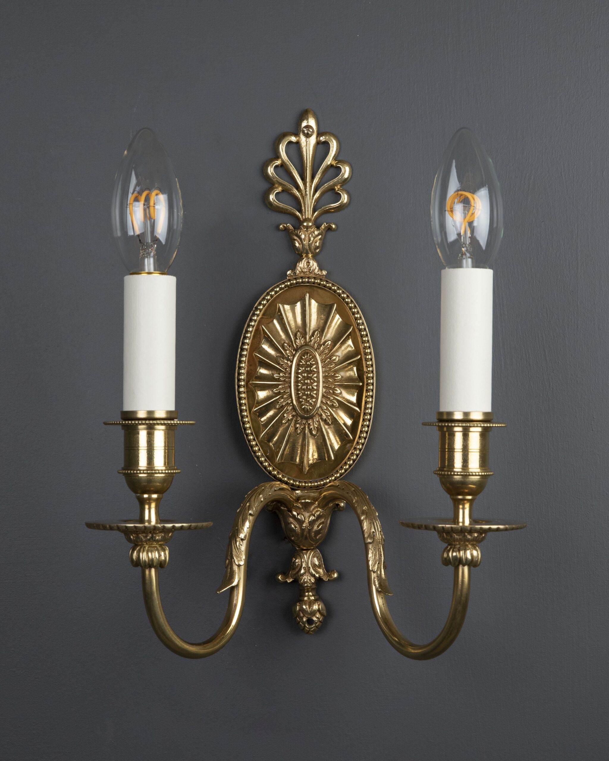 Pair Of Adam Style Wall Sconces 2