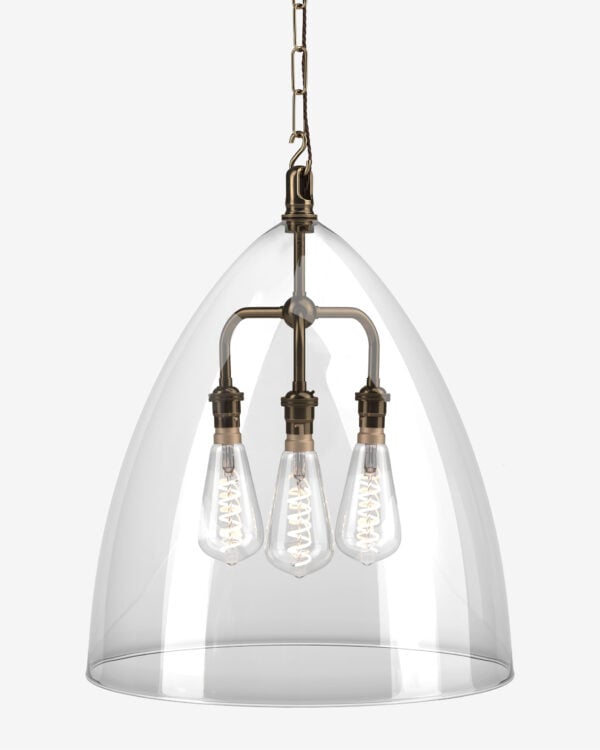 Extra Large Ledbury Glass Lantern with 3 way centre