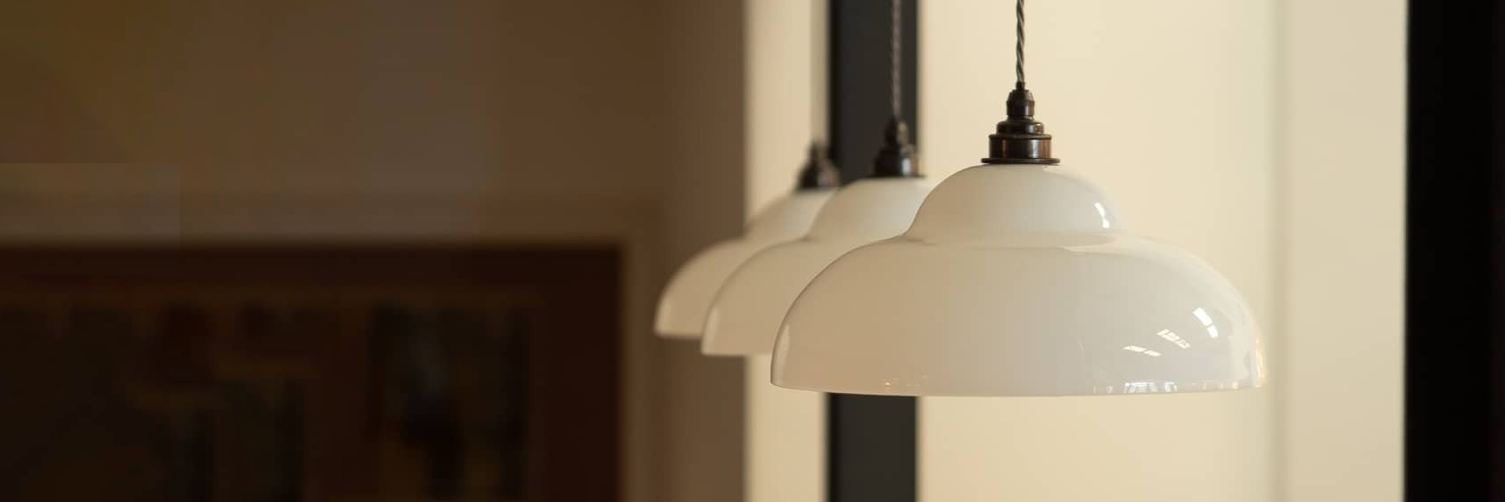 3 Pendant Lights in a Row