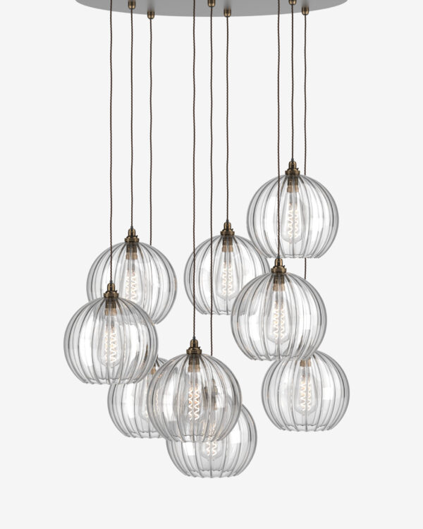 Hereford staged cluster light offers multiple pendants in a huge variety of combinations.