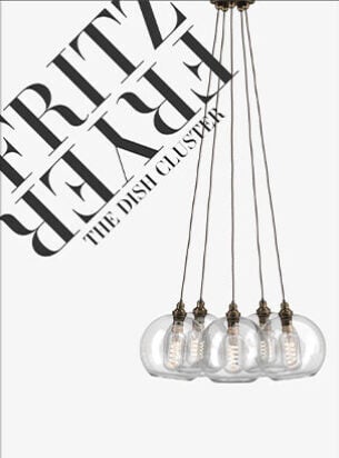 Brochure of Fritz Fryer dish cluster lights made in the UK
