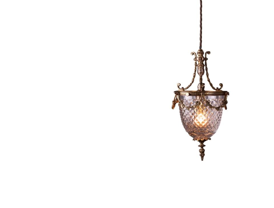 Fritz Fryer Antique Lighting Collection includes this beautiful Osler cut glass crystal pendant light