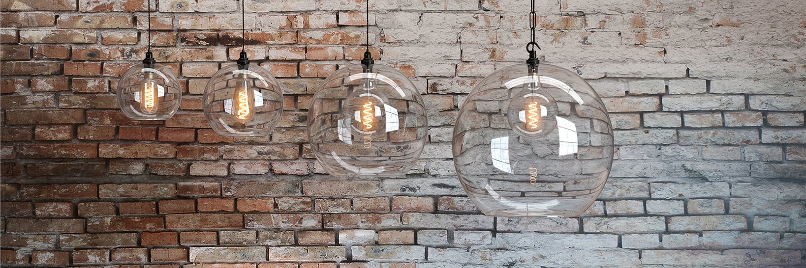 Clear ceiling lights are perfect for brightening up any room.